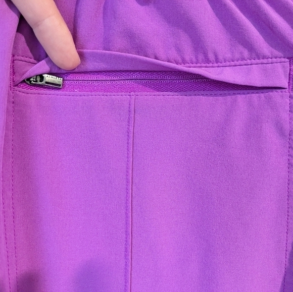 Athleta Plus Size 2X Purple Brooklyn Heights High Rise Straight Leg Pants - Picture 11 of 13